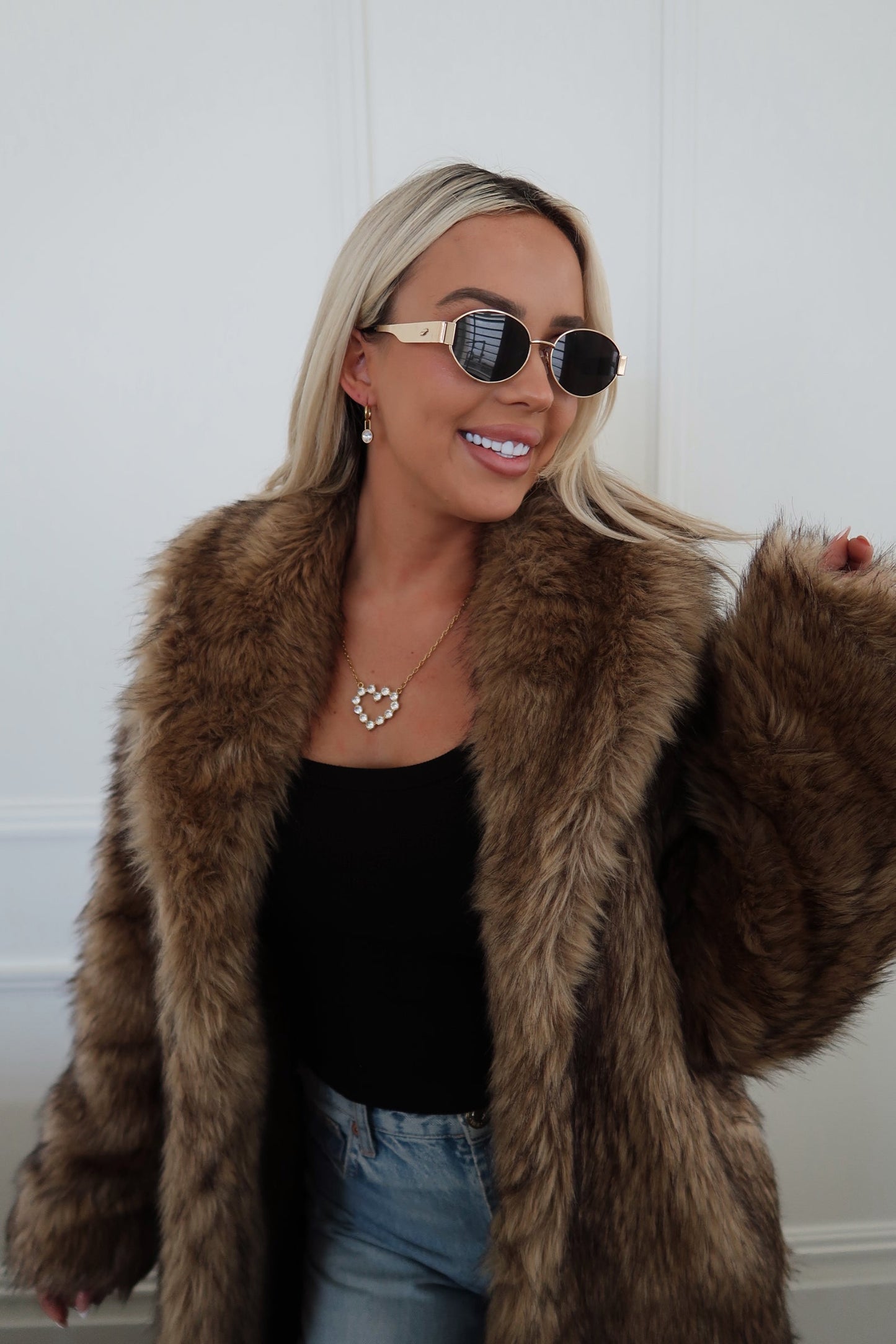 LARGE DIAMOND HEART NECKLACE ￼ - Triple Charm Boutique