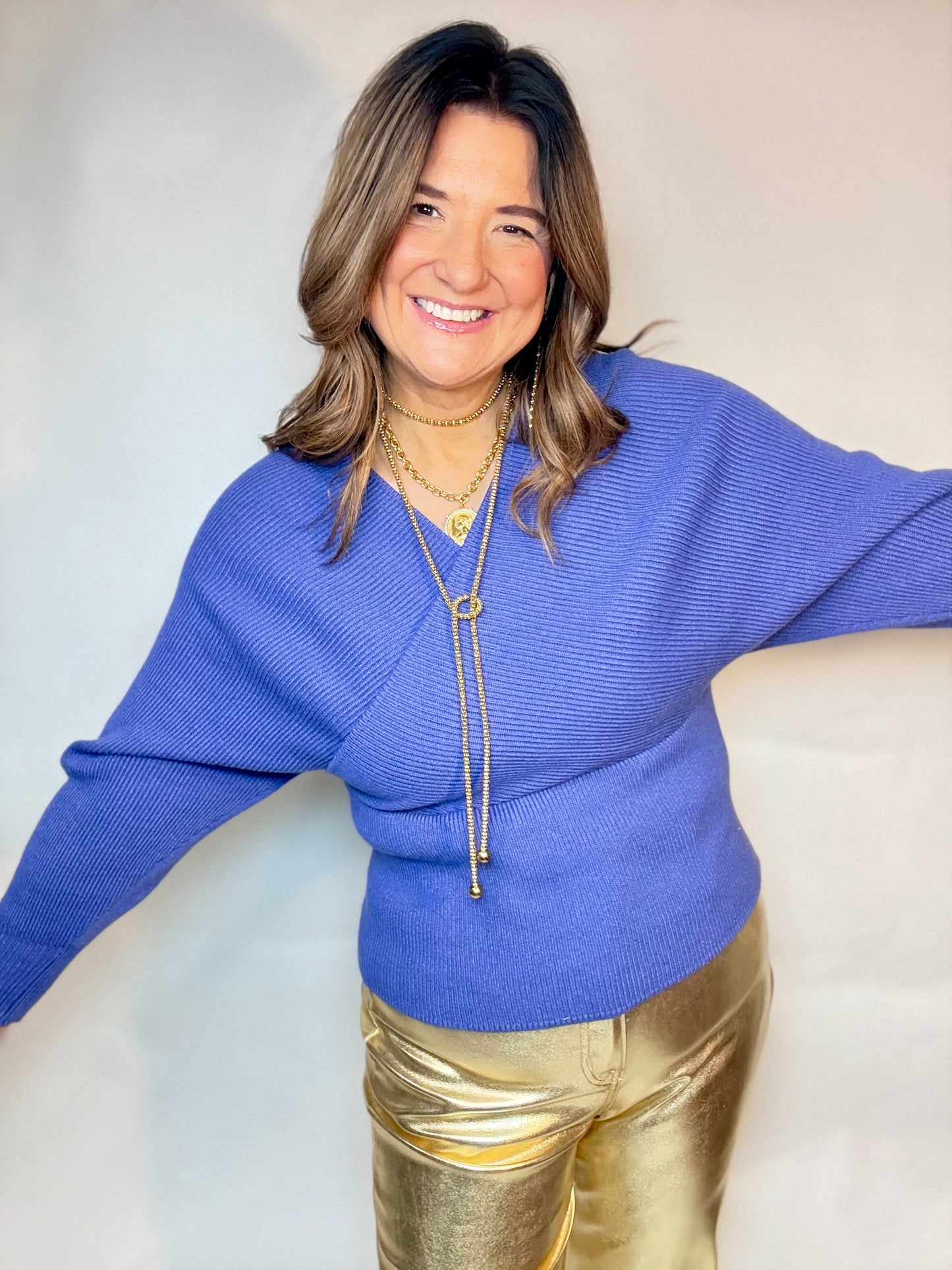 The Purple Fitted Sweater