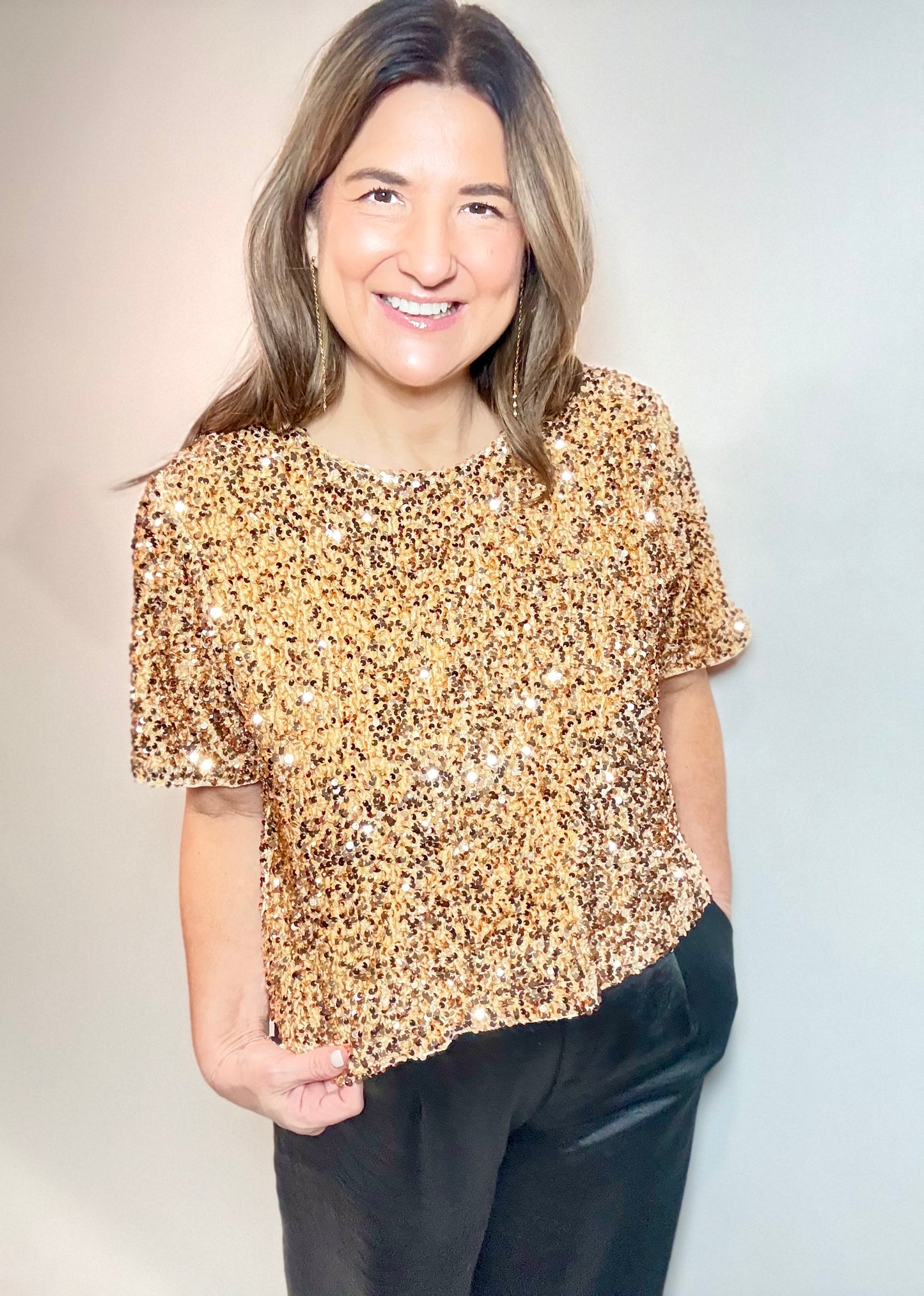 The Gold Sparkle Top