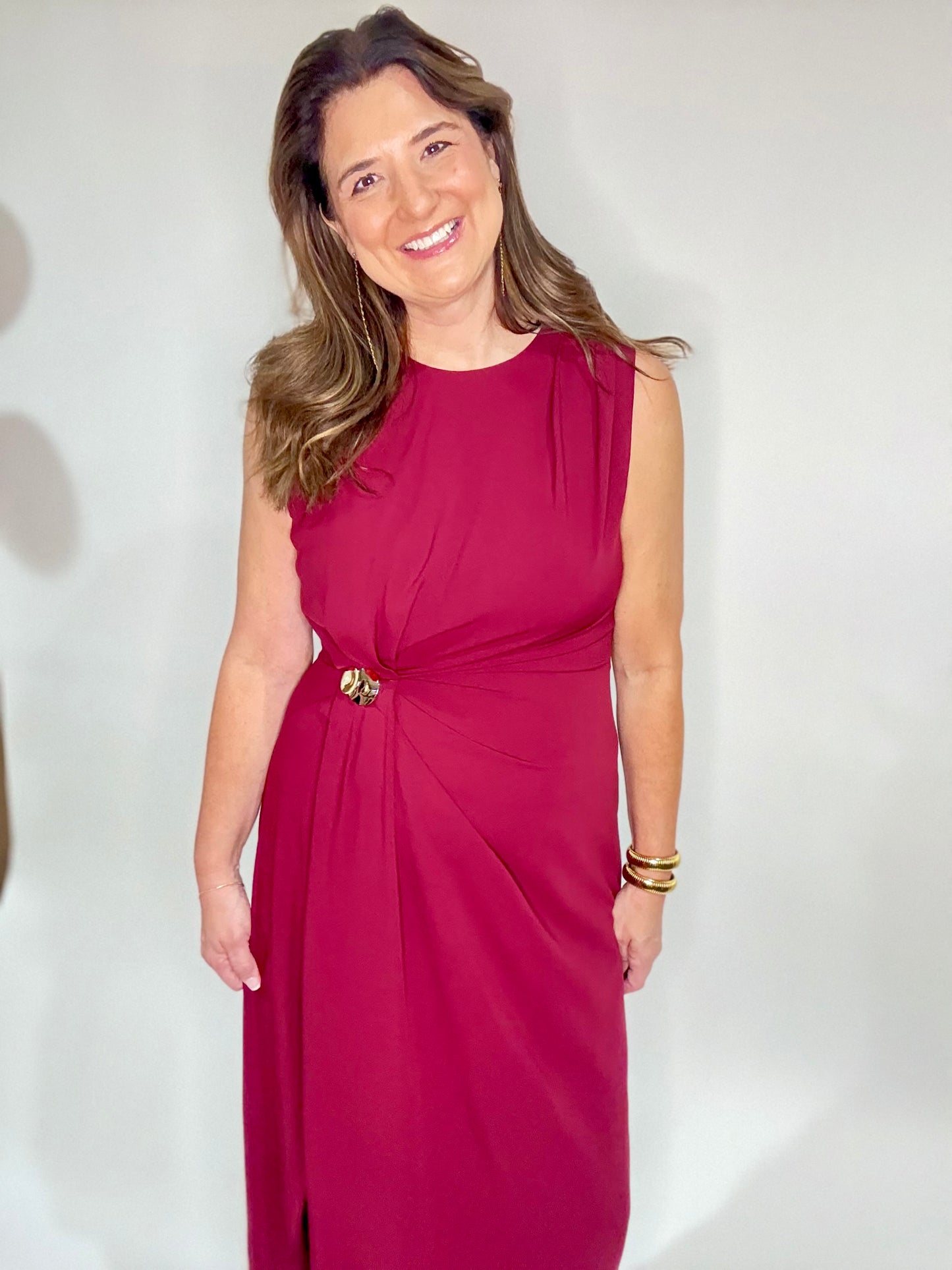 The Fancy Fitted Midi Dress - Triple Charm Boutique