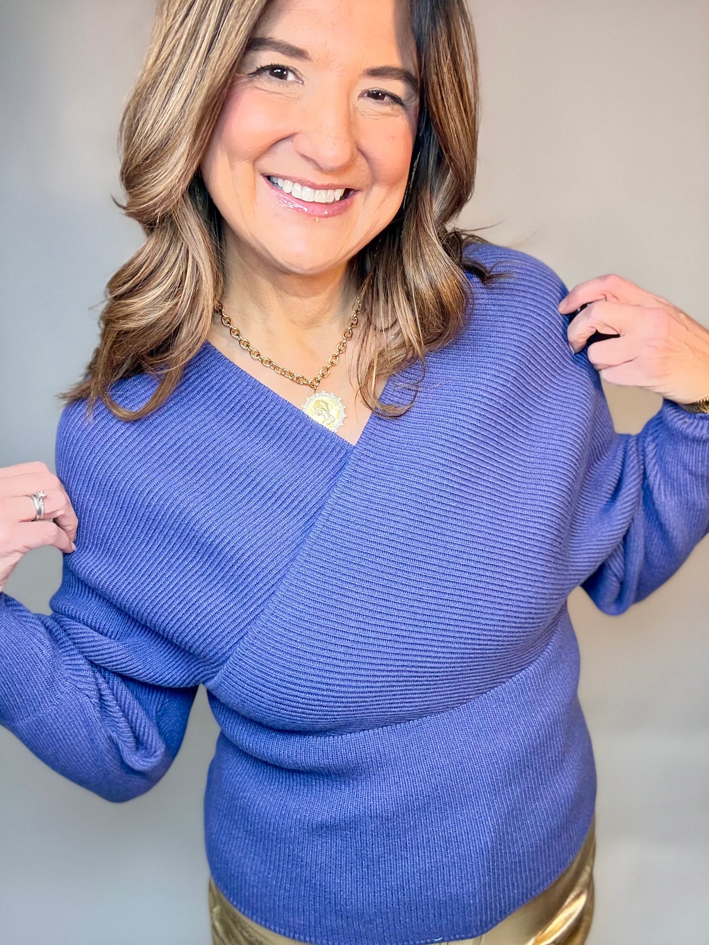 The Purple Fitted Sweater