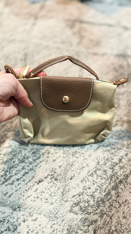 The Taupe Mini Cross Body Purse