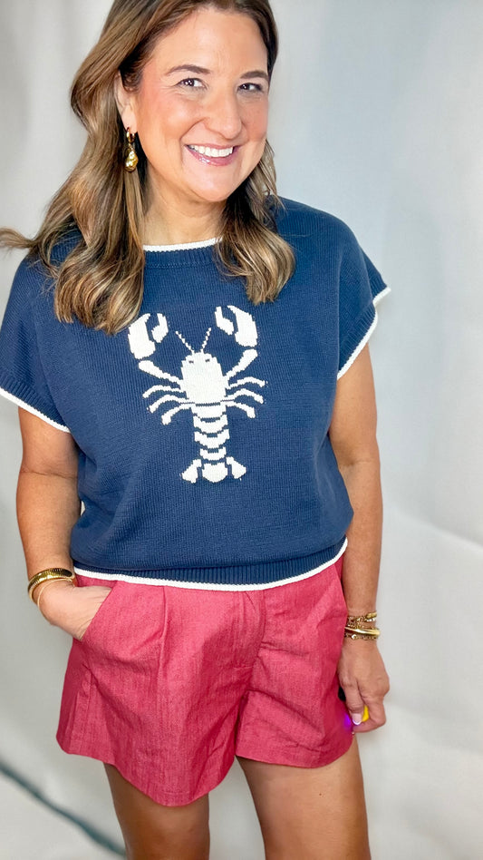 The Navy Lobster Sweater