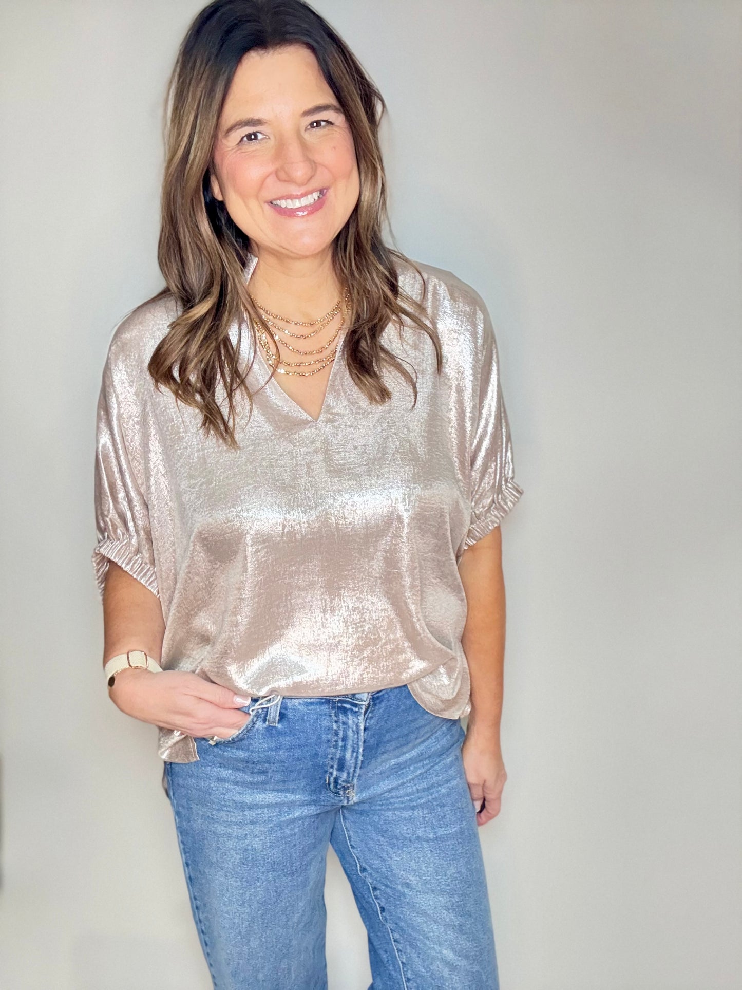 The Champagne  Dressy Top