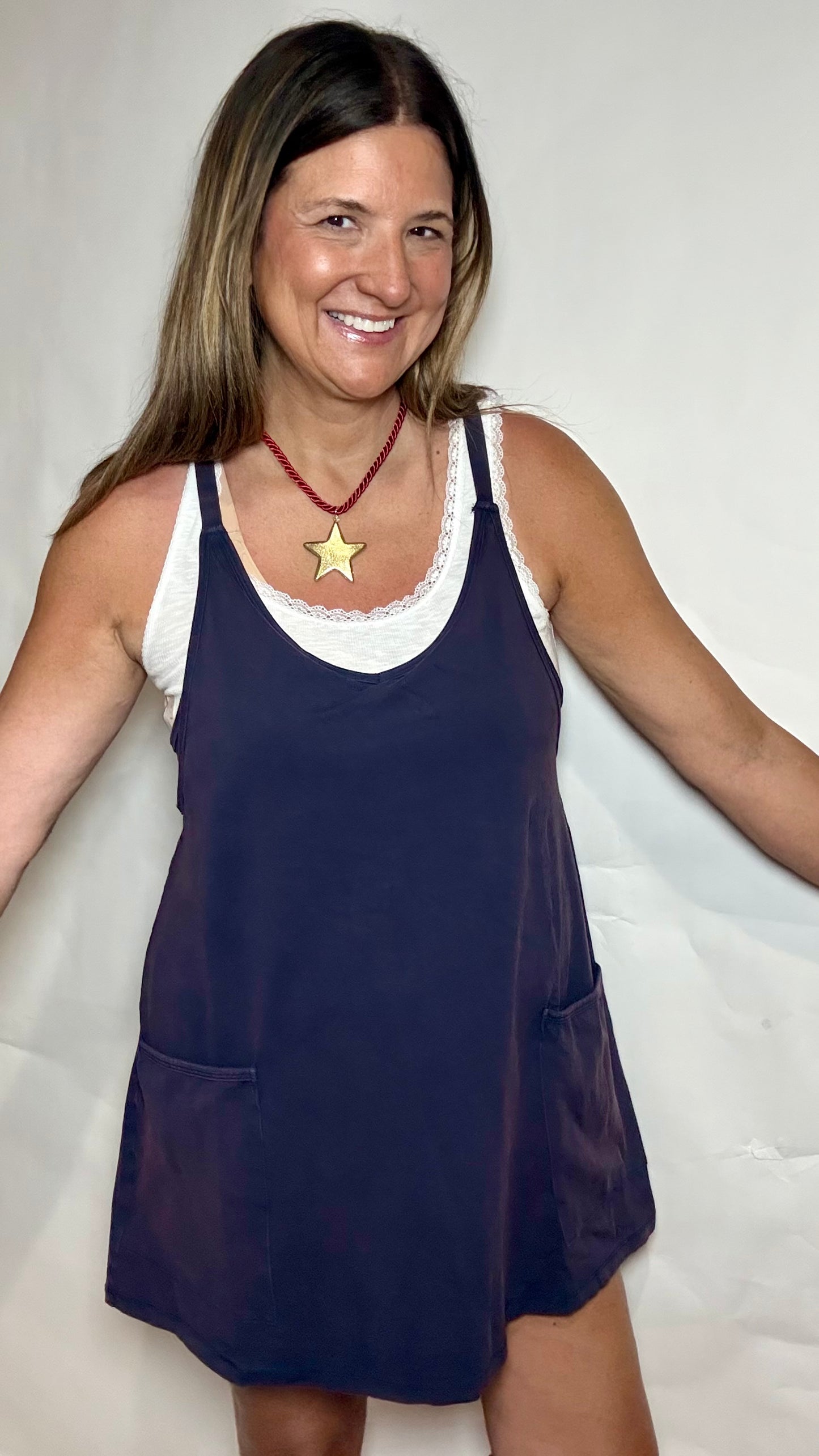 Your Everyday Navy Blue Mini Dress