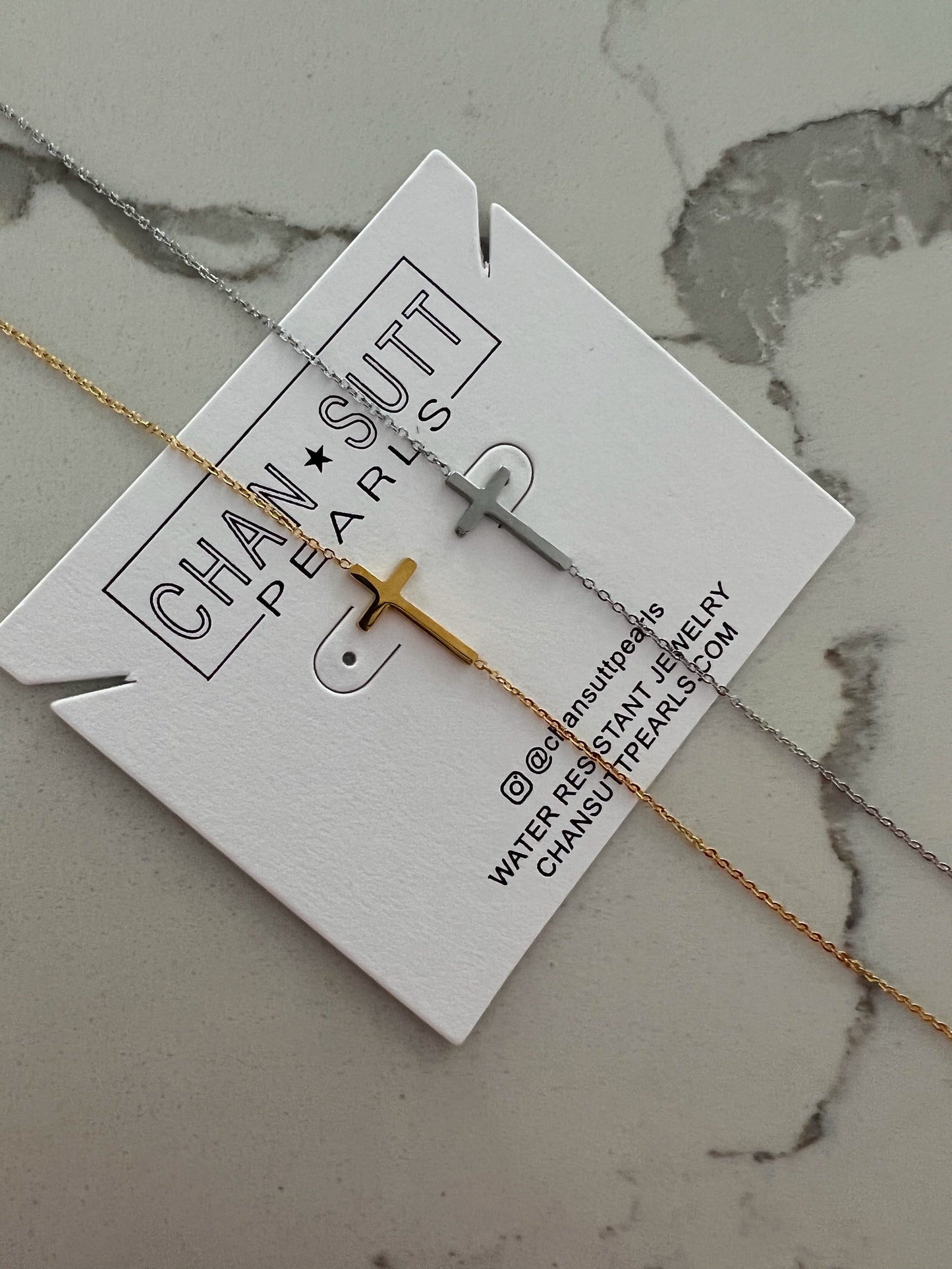 MEDIUM CROSS NECKLACE - Triple Charm Boutique