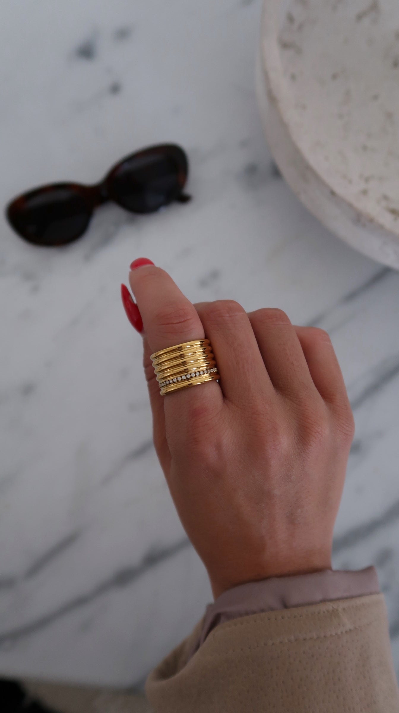FAITH RING ￼ - Triple Charm Boutique
