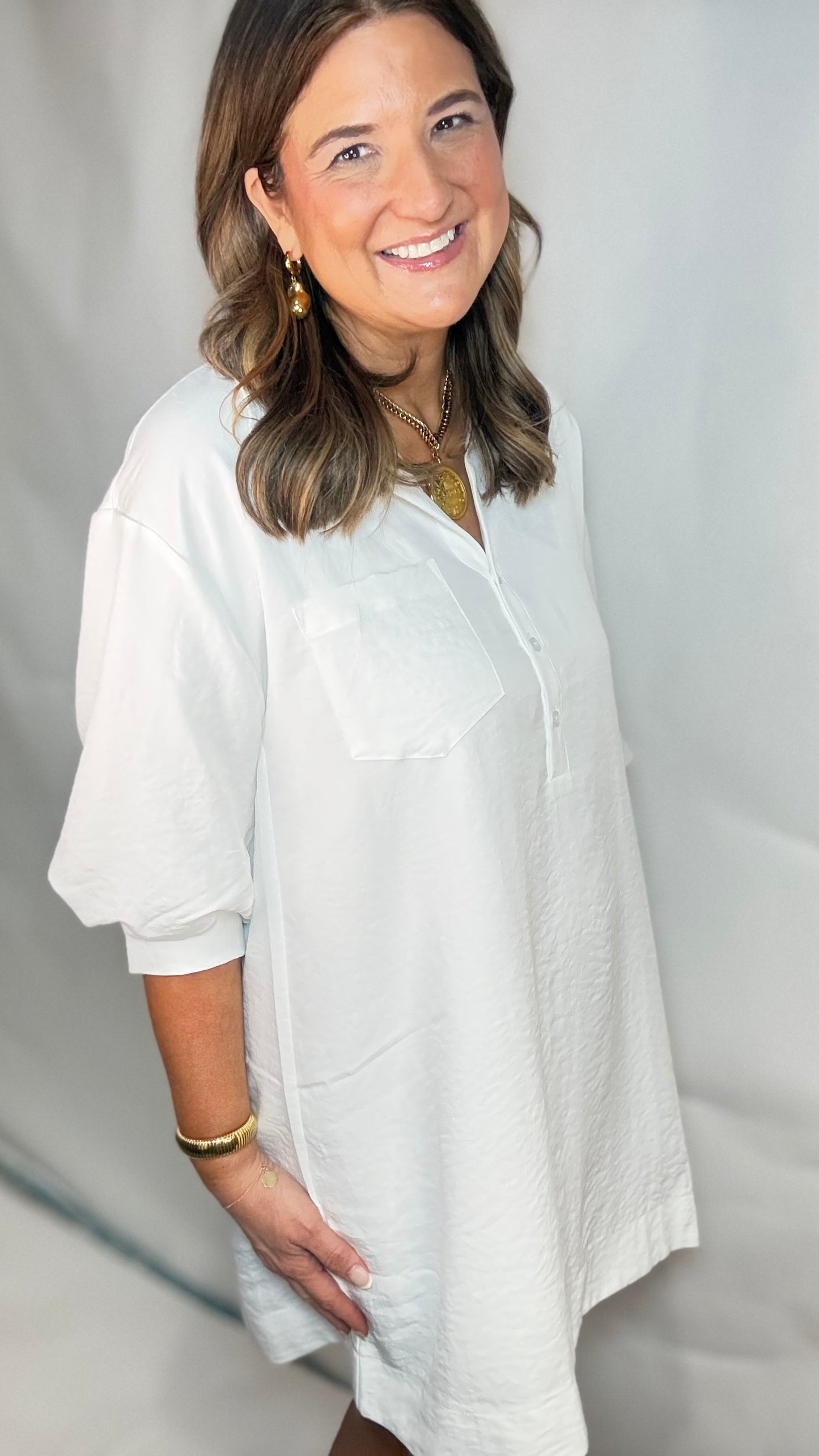 The Madison White Dress - Triple Charm Boutique