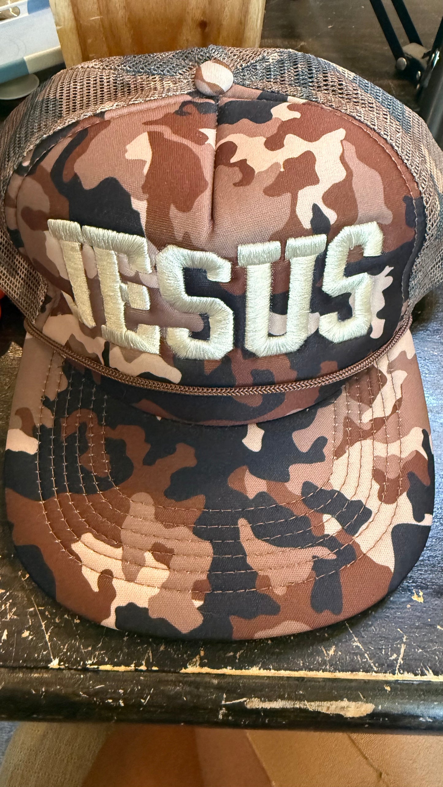 Jesus Camo Trucker Hat