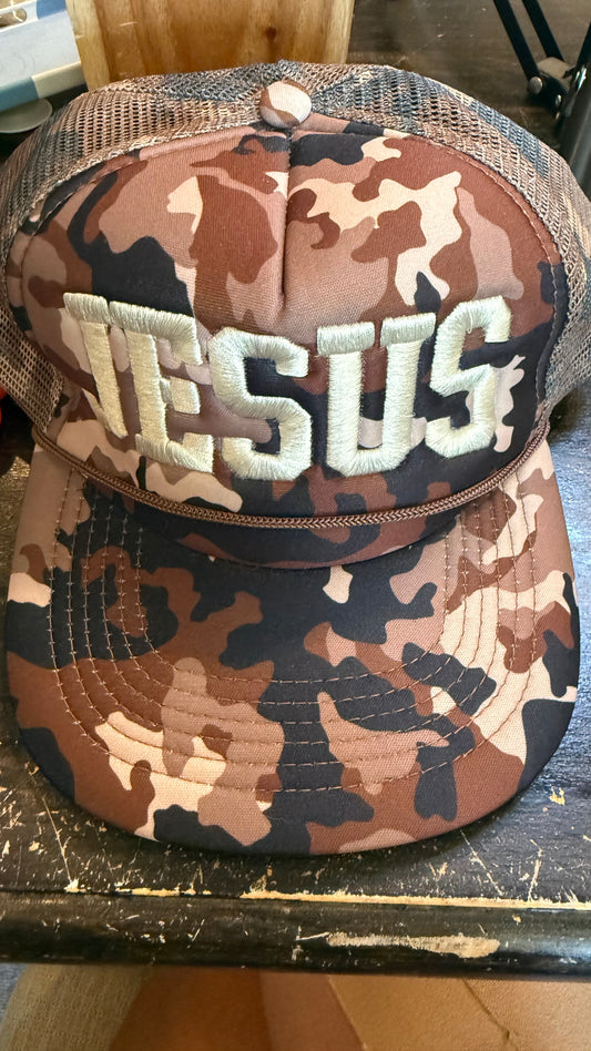 Jesus Camo Trucker Hat
