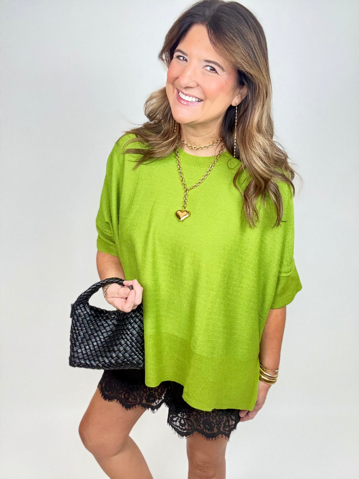 The Apple Green Oversized Sweater