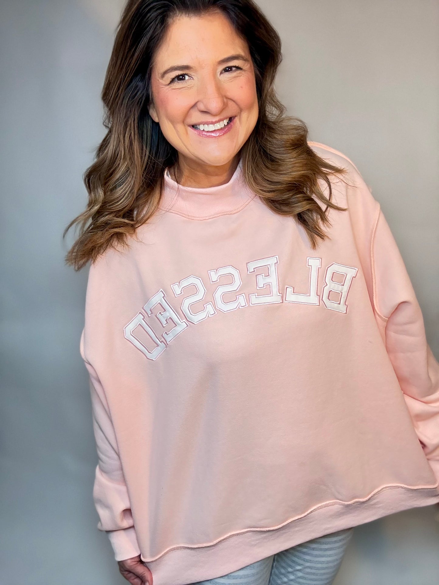 The BLESSED Peach Sweatshirt
