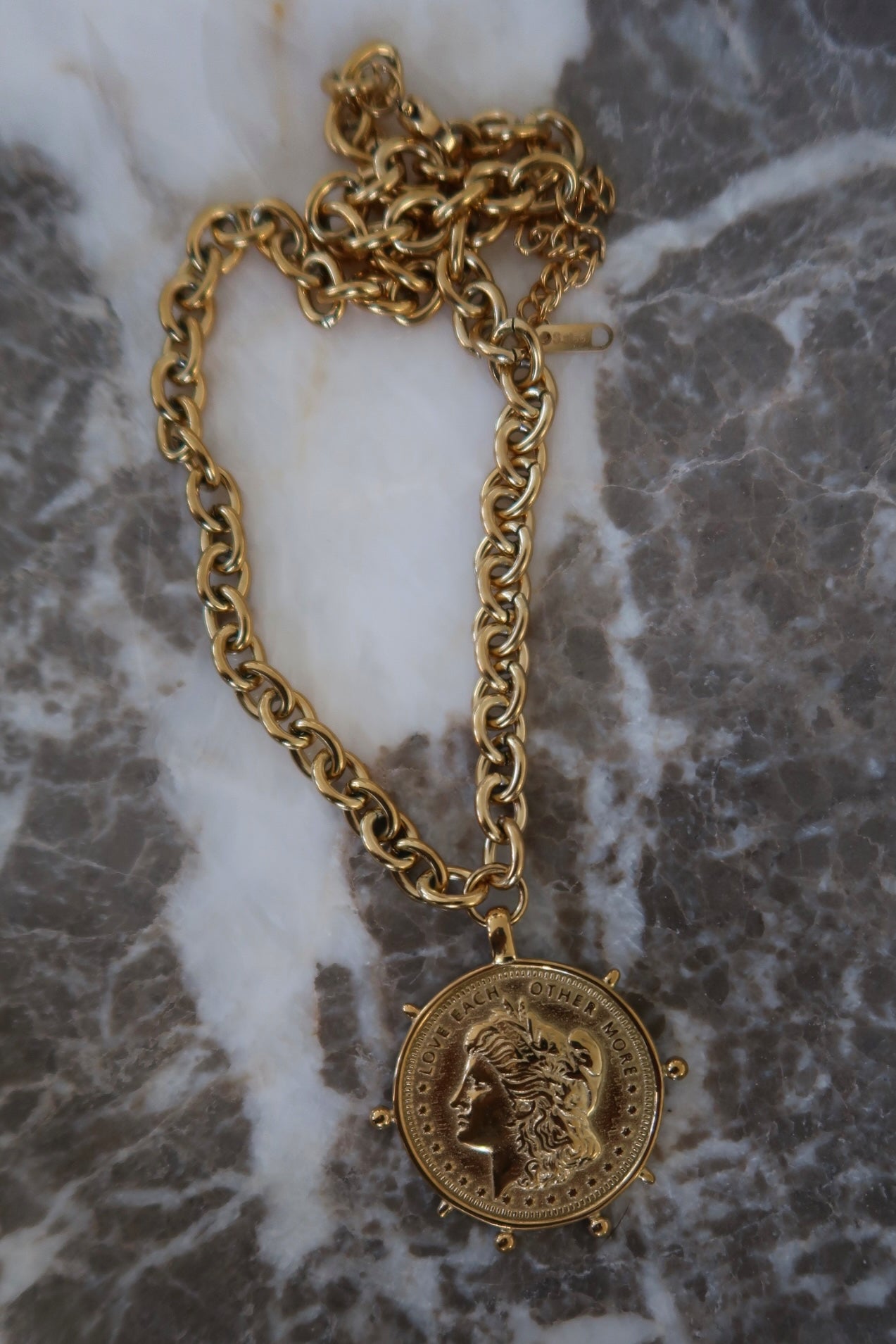 GOLD COIN NECKLACE - Triple Charm Boutique
