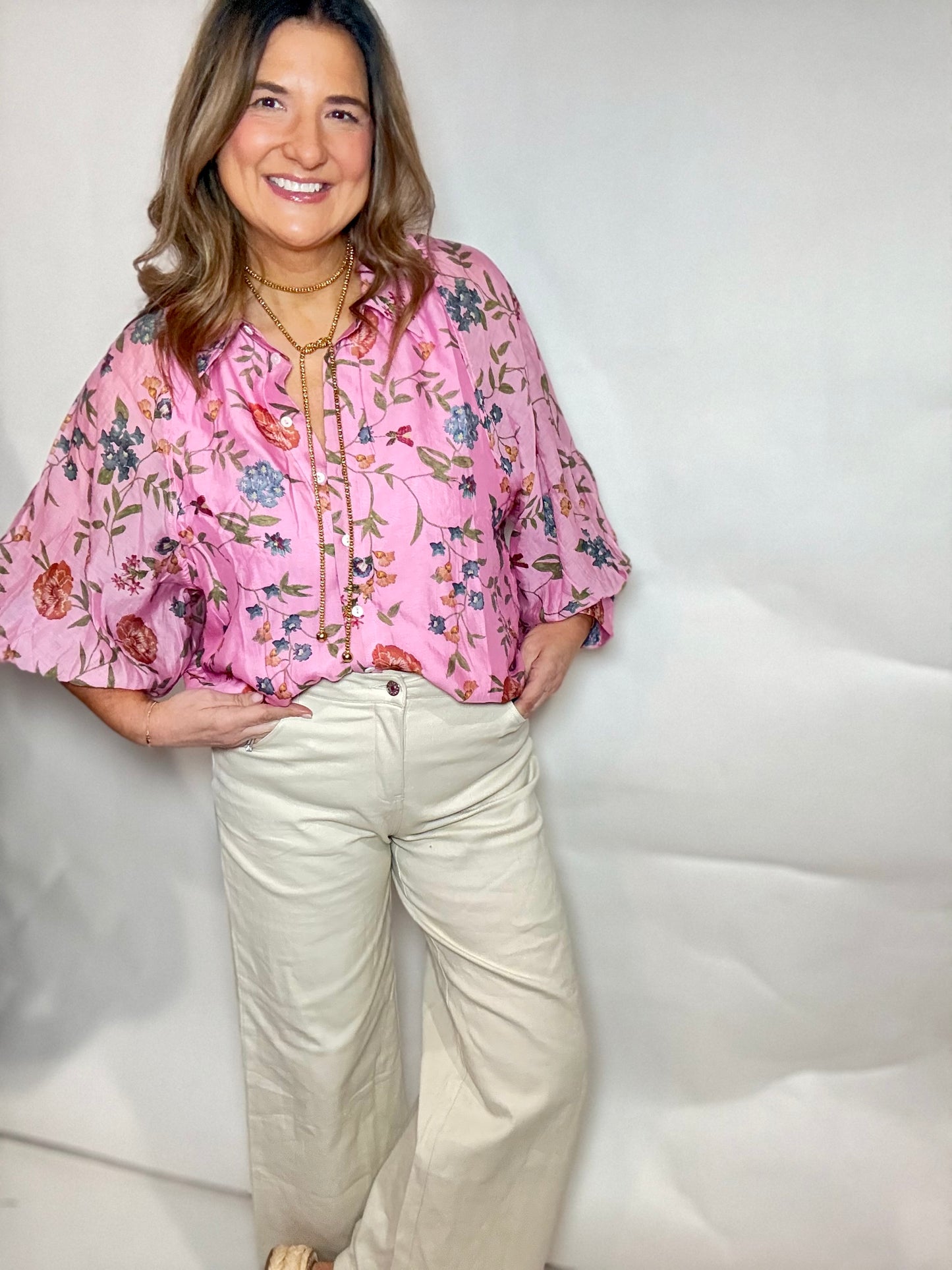 The Pink Garden Floral Top