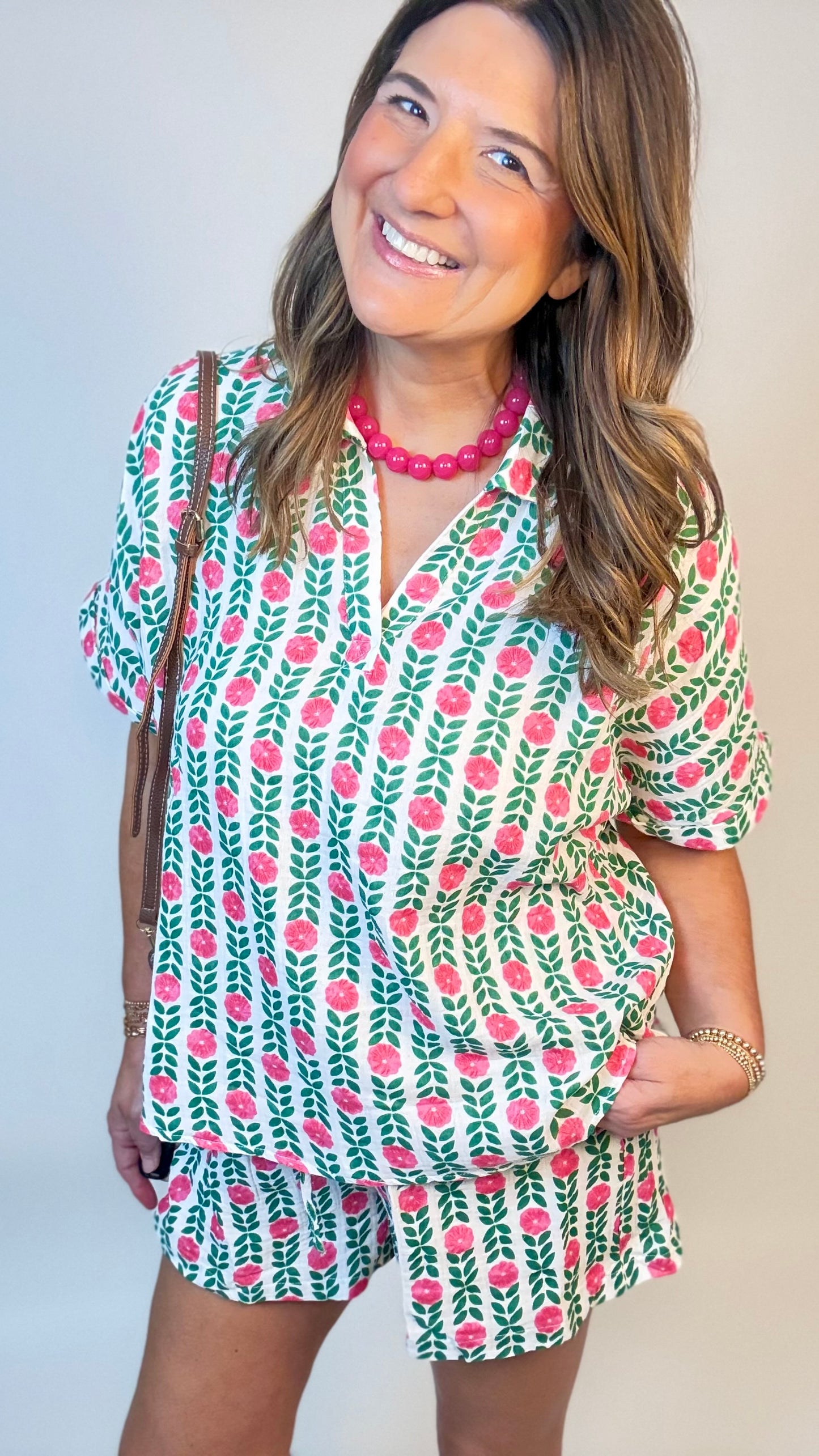 The Abby Floral Shorts Set