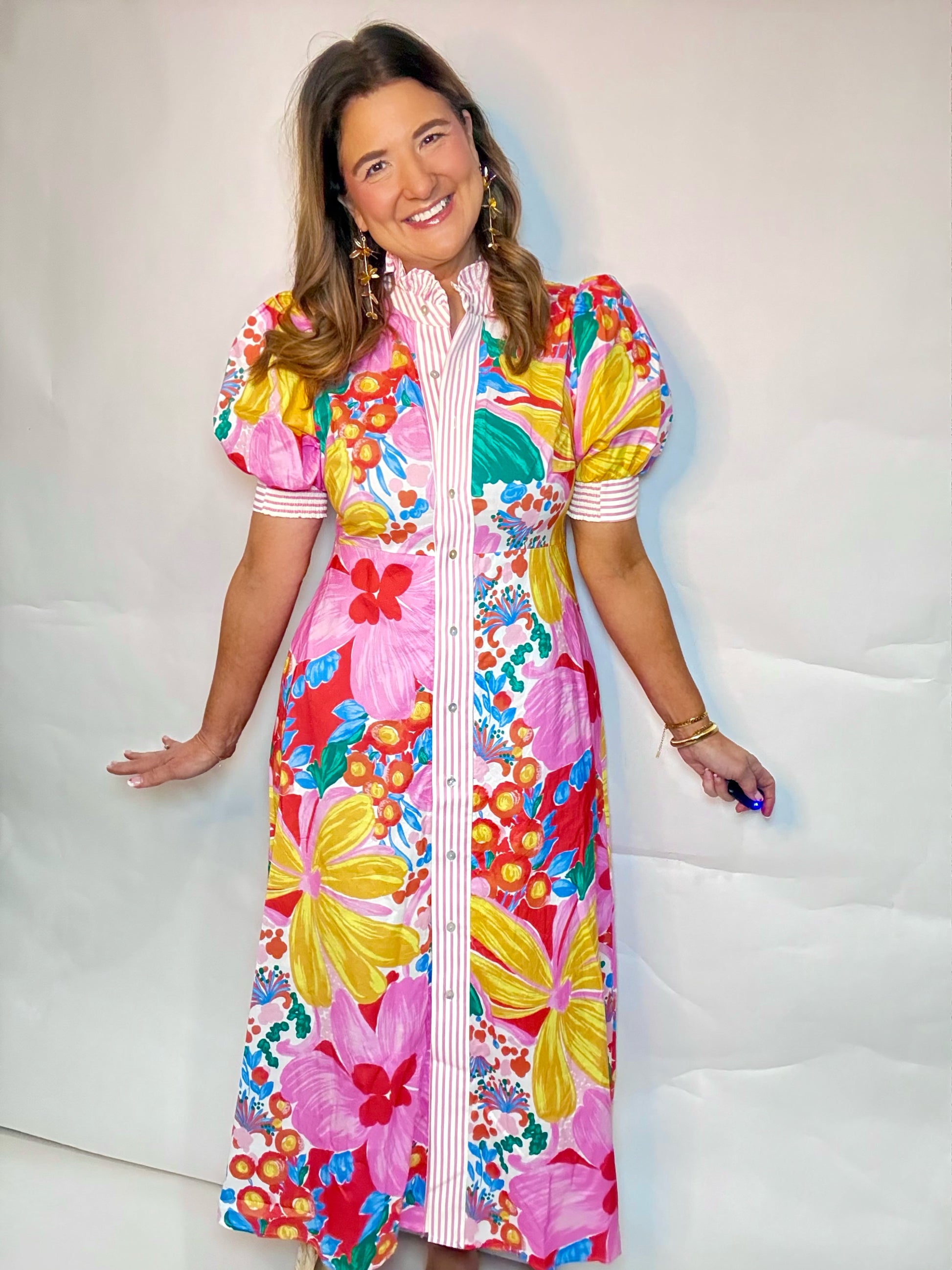 The Garden Party Midi Dress – Triple Charm Boutique The Garden Party Midi Dress – Triple Charm Boutique