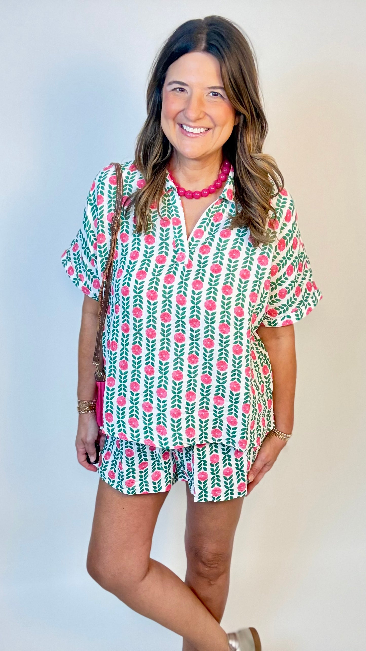 The Abby Floral Shorts Set