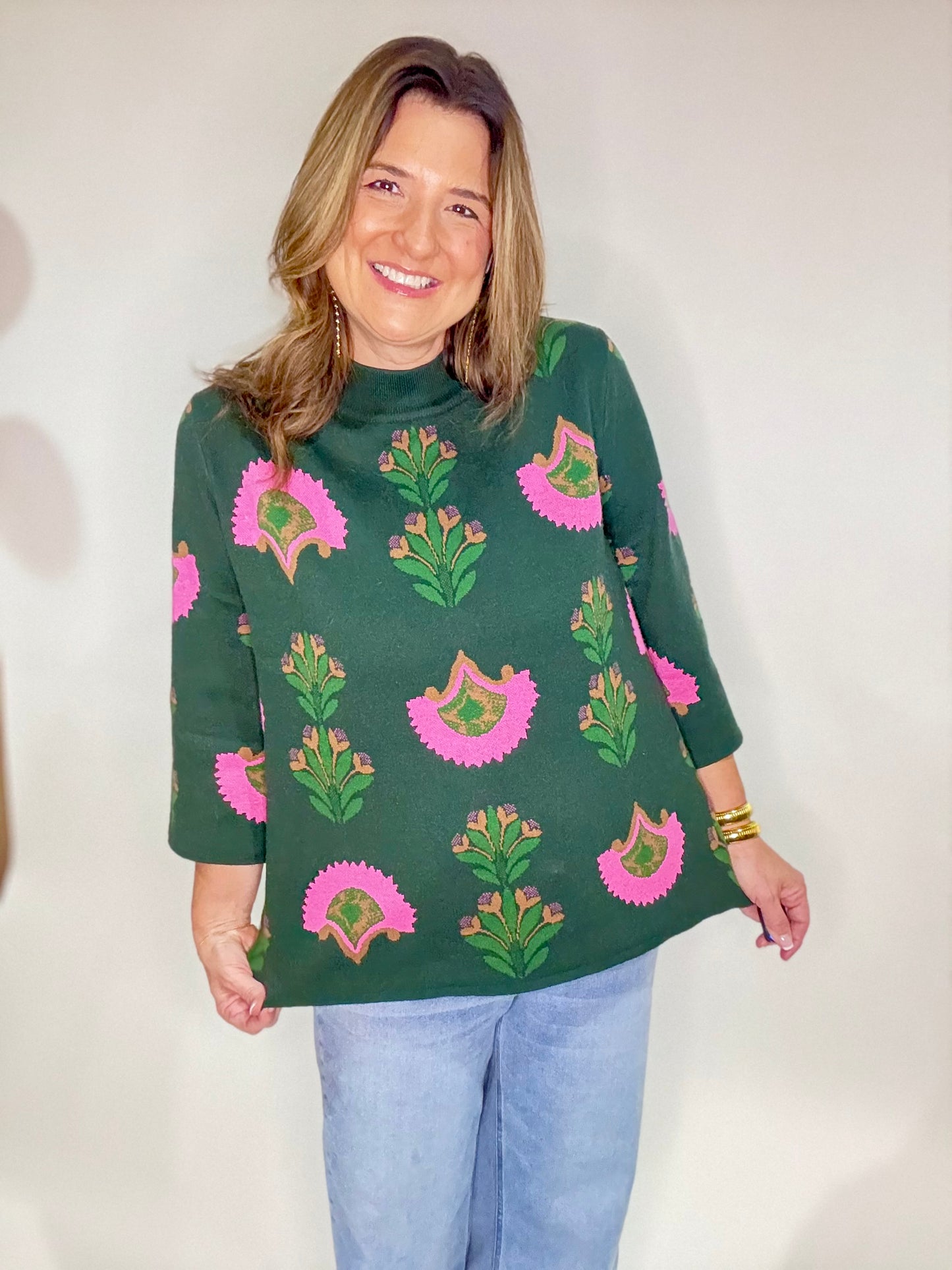 The Bold Blooms Sweater