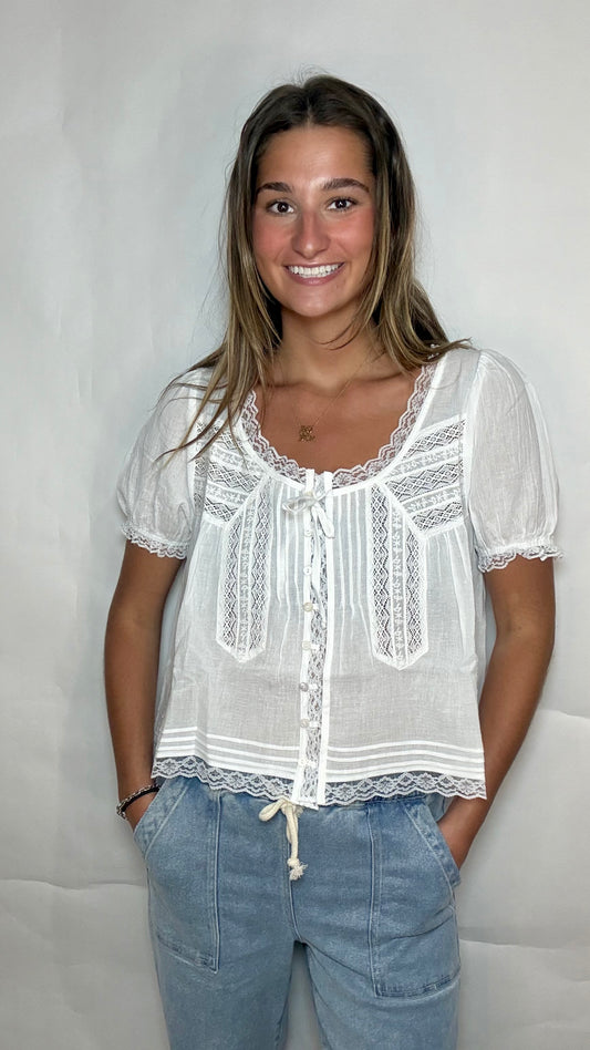 The White Lace Blouse