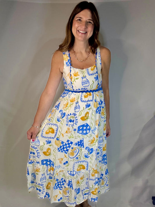 The Lemon Cupcake Midi Dress