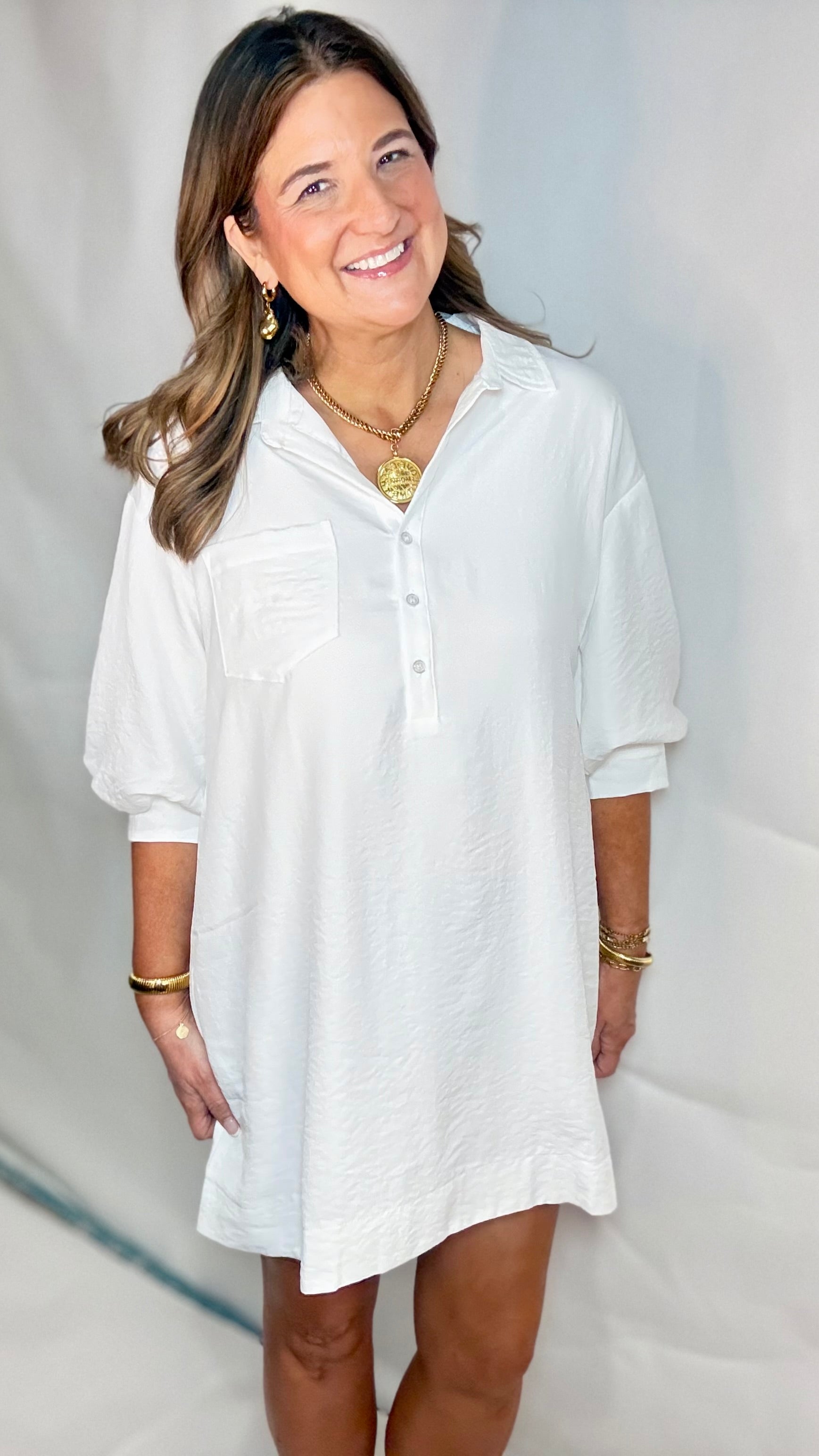The Madison White Dress - Triple Charm Boutique