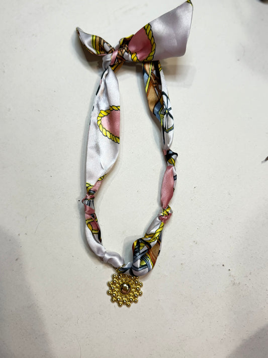 The Pink Nautical Scarf Necklace