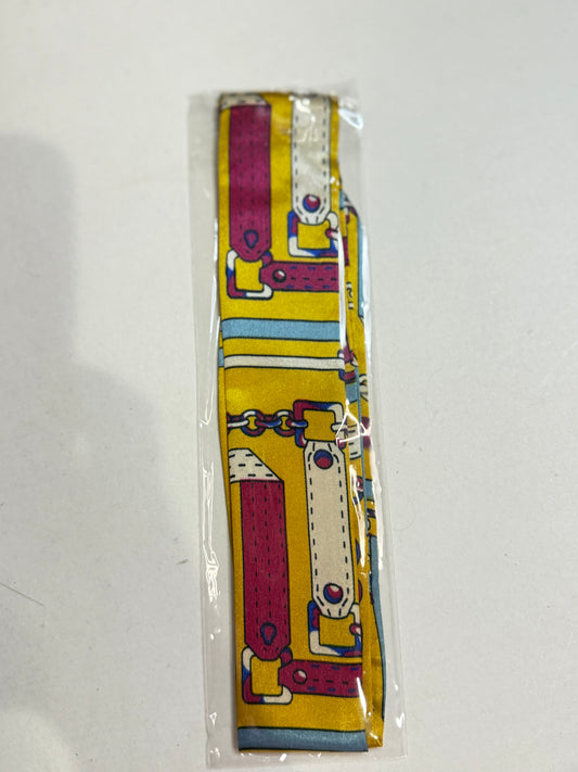 The Yellow, Hot Pink, & White Tie Scarf