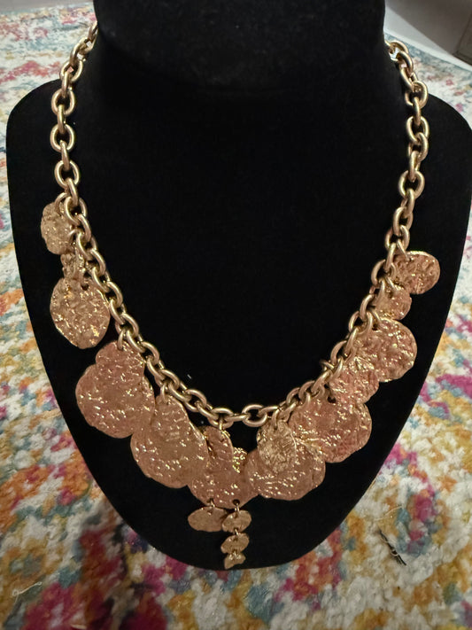 The Gold Tiered Statement Necklace - Triple Charm Boutique