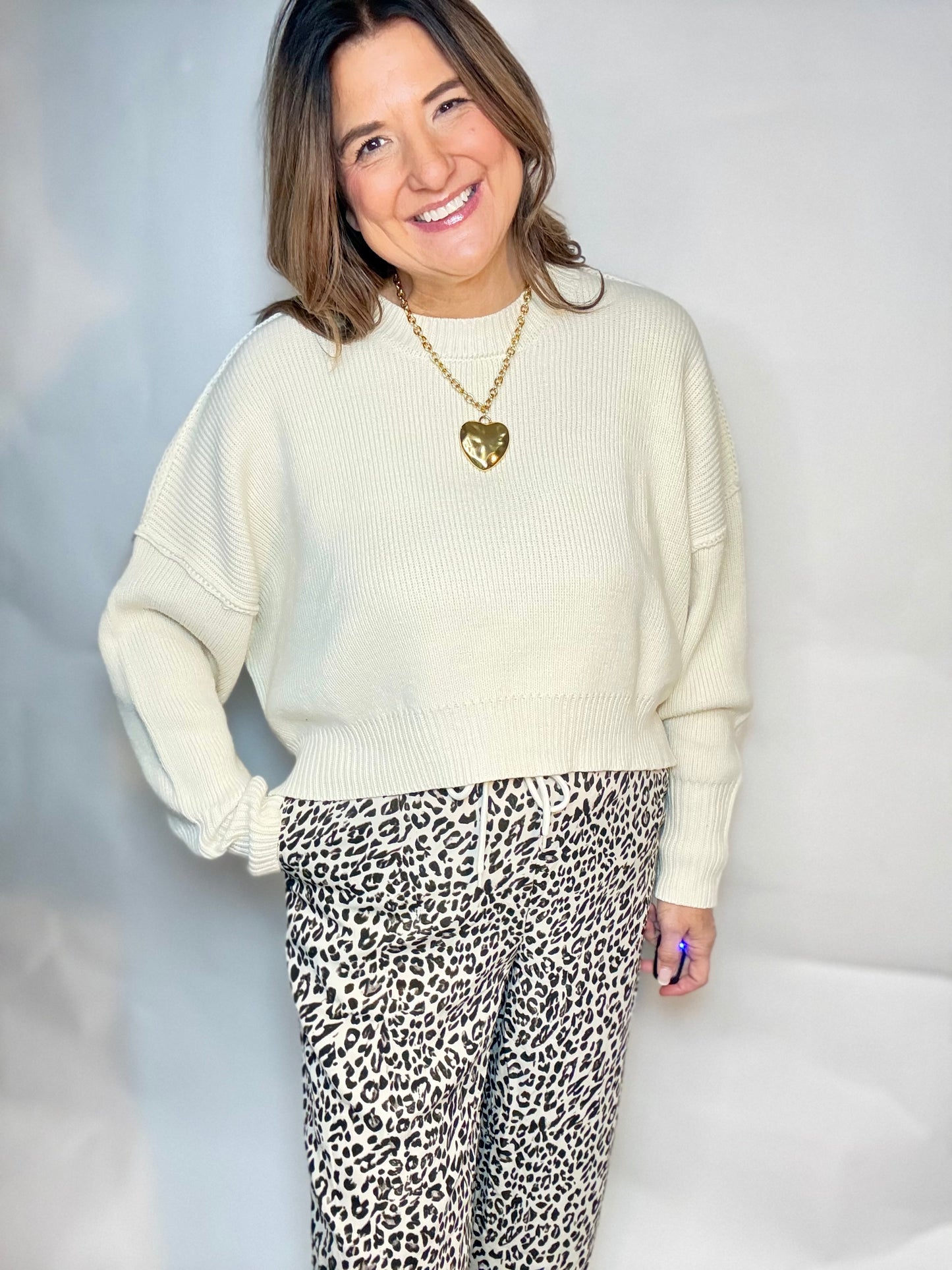 The Leopard Pull On Pants - Triple Charm Boutique
