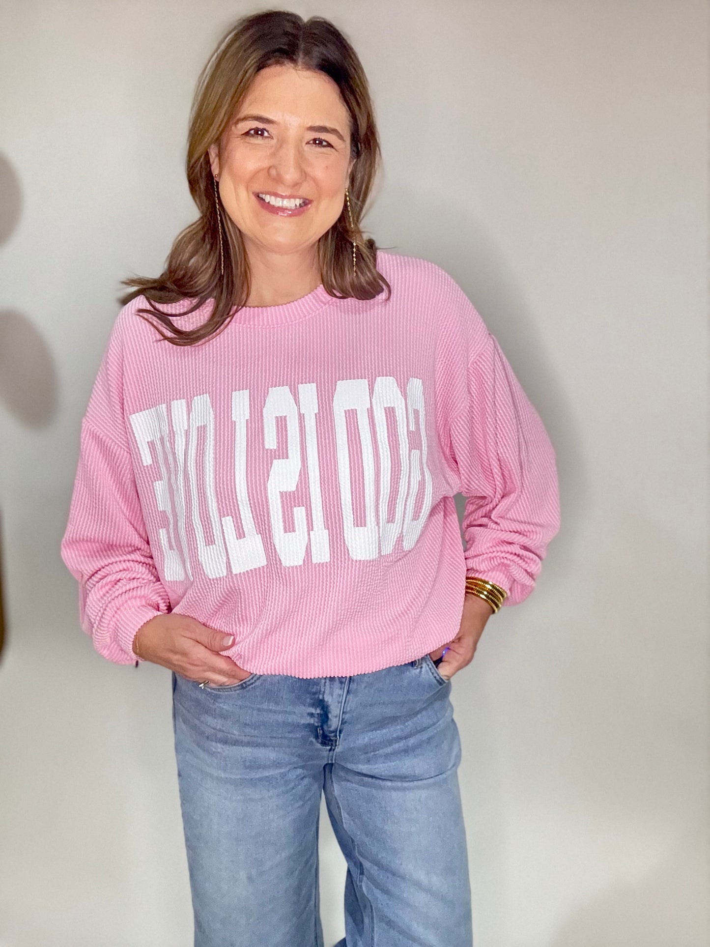 The God is Love Pink Sweatshirt