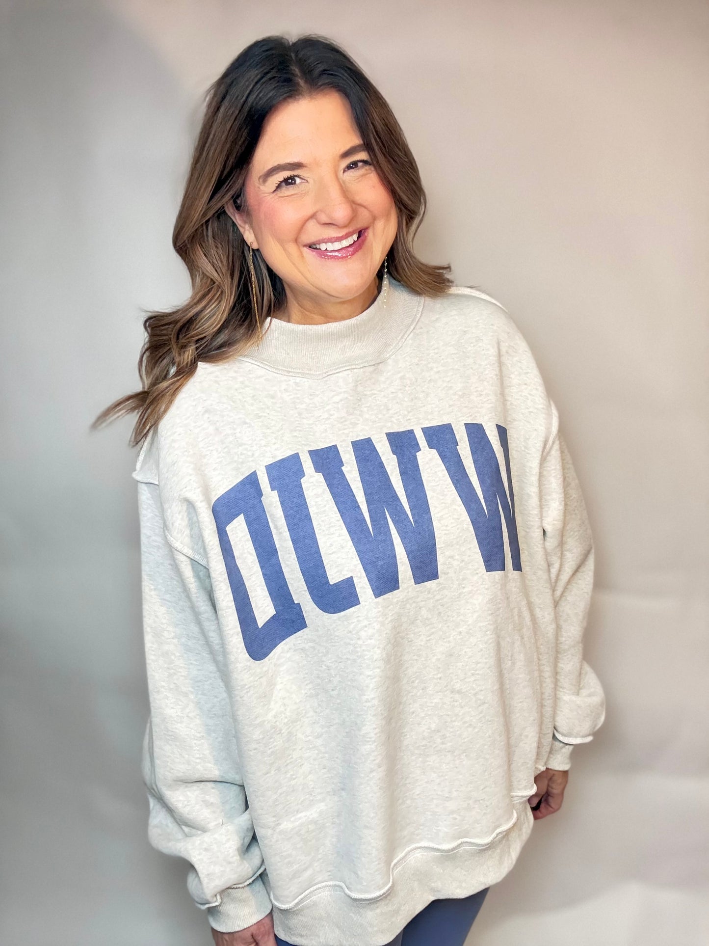 WWJD-AMEN  Reversible Grey  Sweatshirt