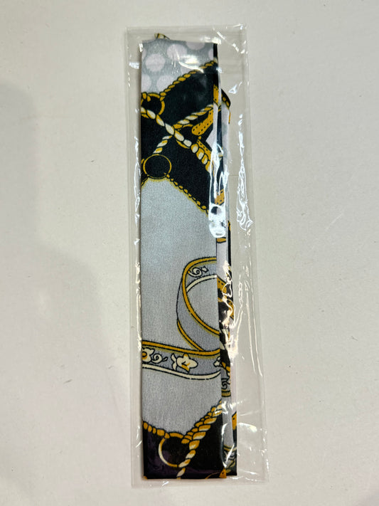 The Black and White Nautical Tie Scarf