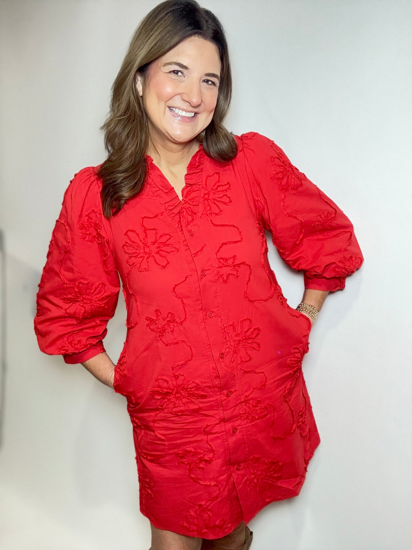 The Red Robin Floral Dress