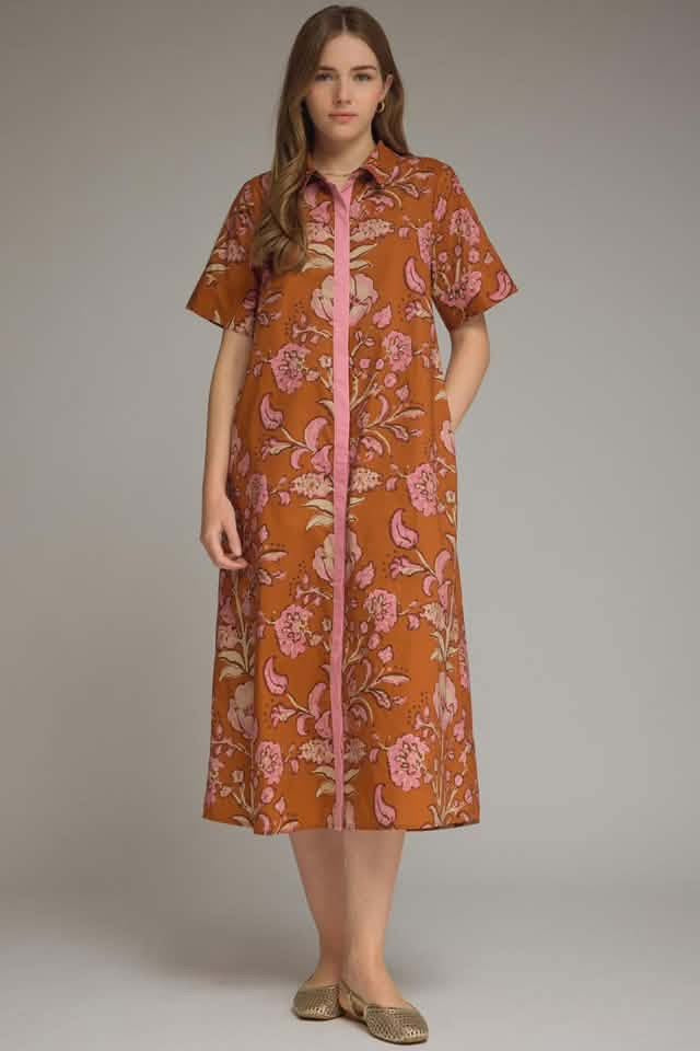 Orange Perfect Timing Dress