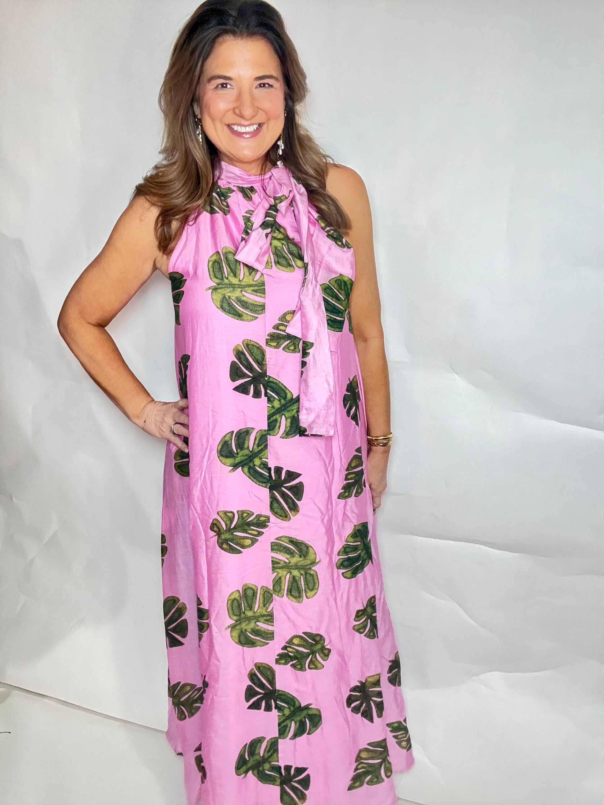 Palm Breeze Dress - Triple Charm Boutique