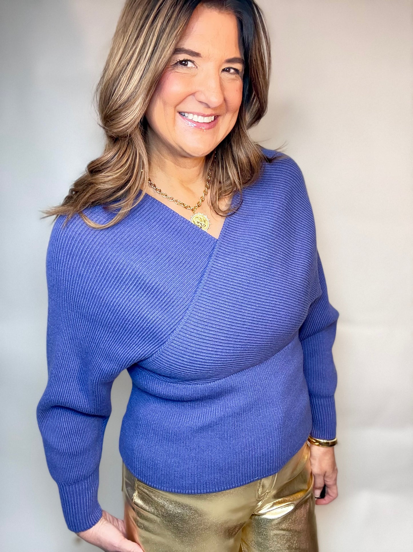 The Purple Fitted Sweater