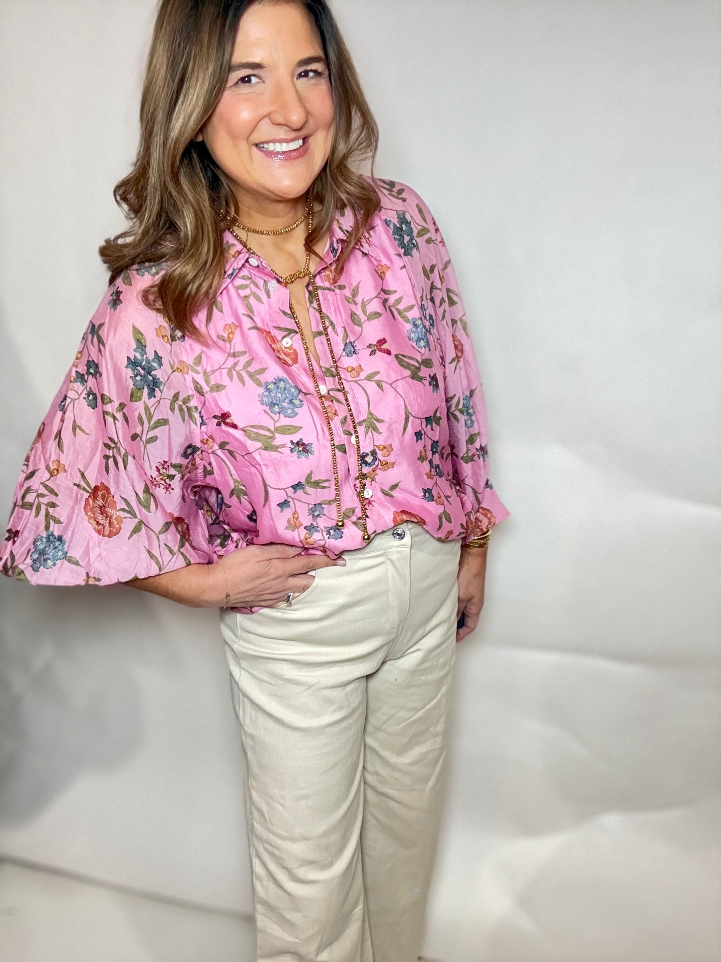 The Pink Garden Floral Top