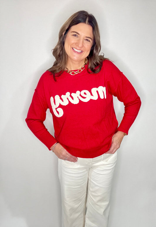 The Merry Red Holiday Sweater