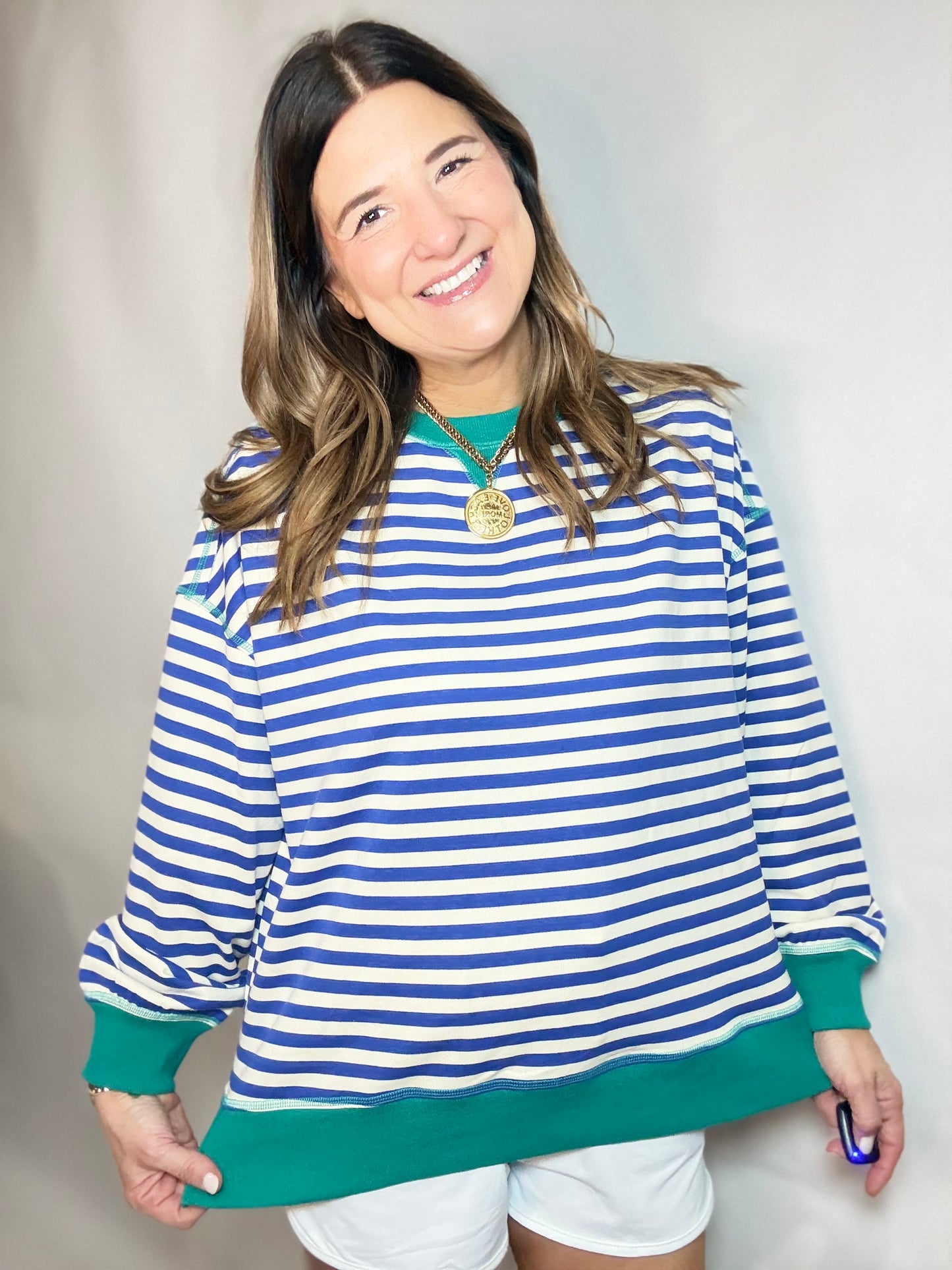 The Blue Moon Stripe Sweatshirt