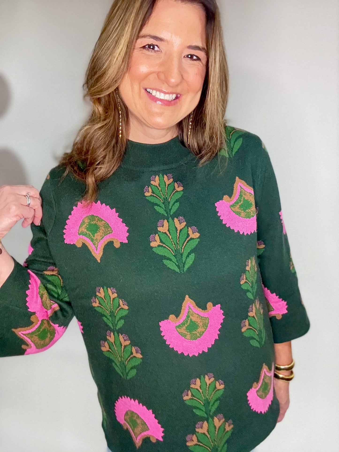 The Bold Blooms Sweater