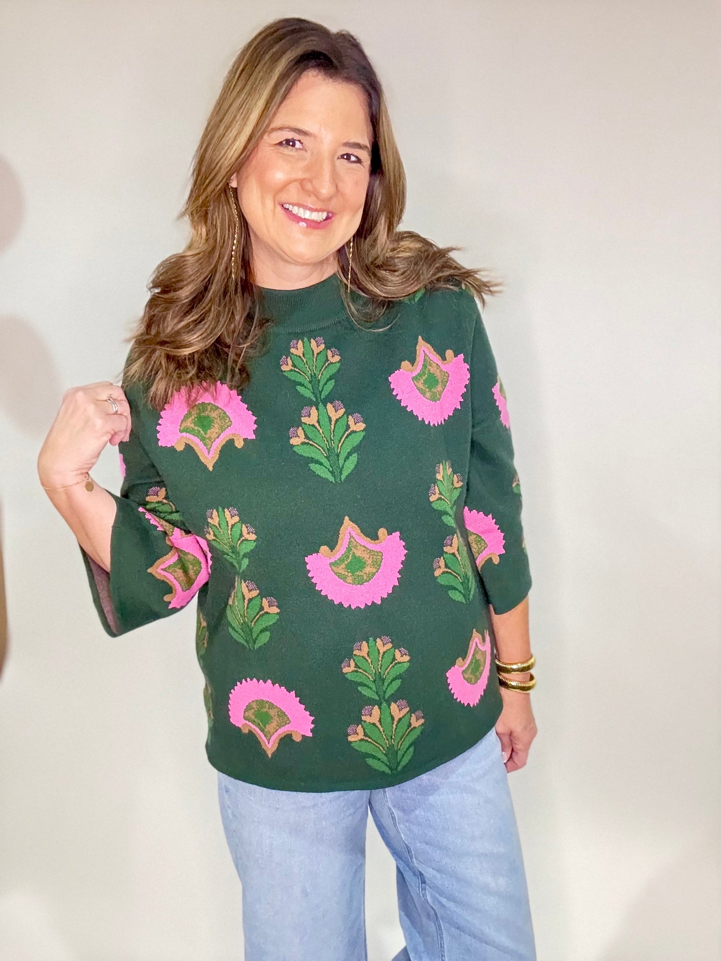 The Bold Blooms Sweater