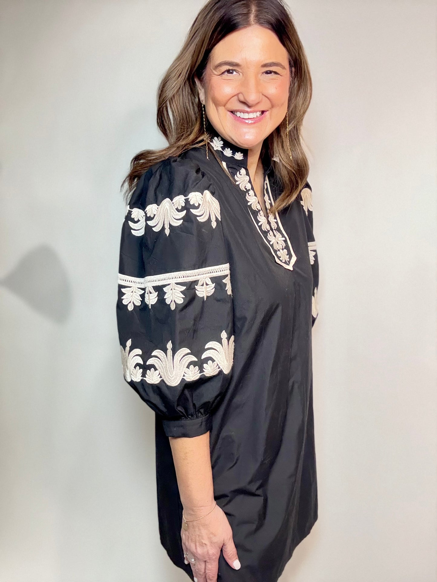 Black Fancy Entro Dress