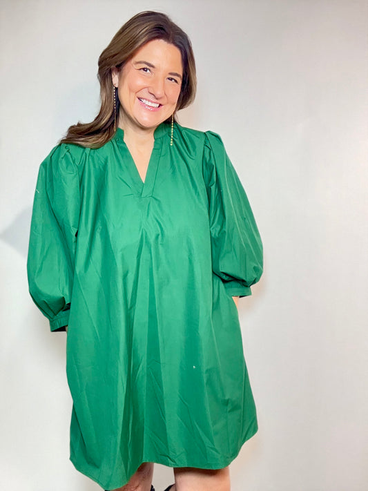 The Green Shift Dress