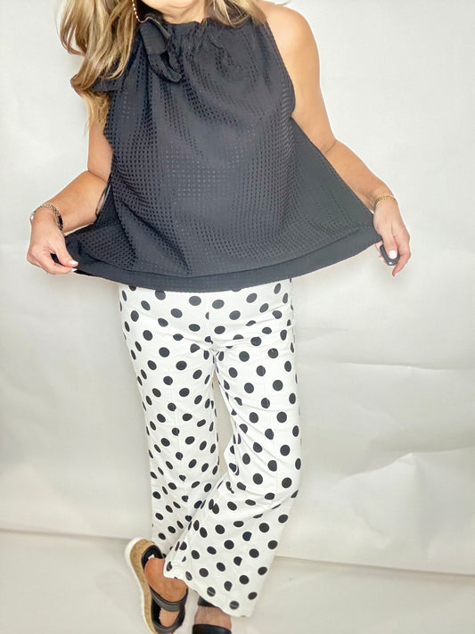 The Dotty Pull On Pants - Triple Charm Boutique