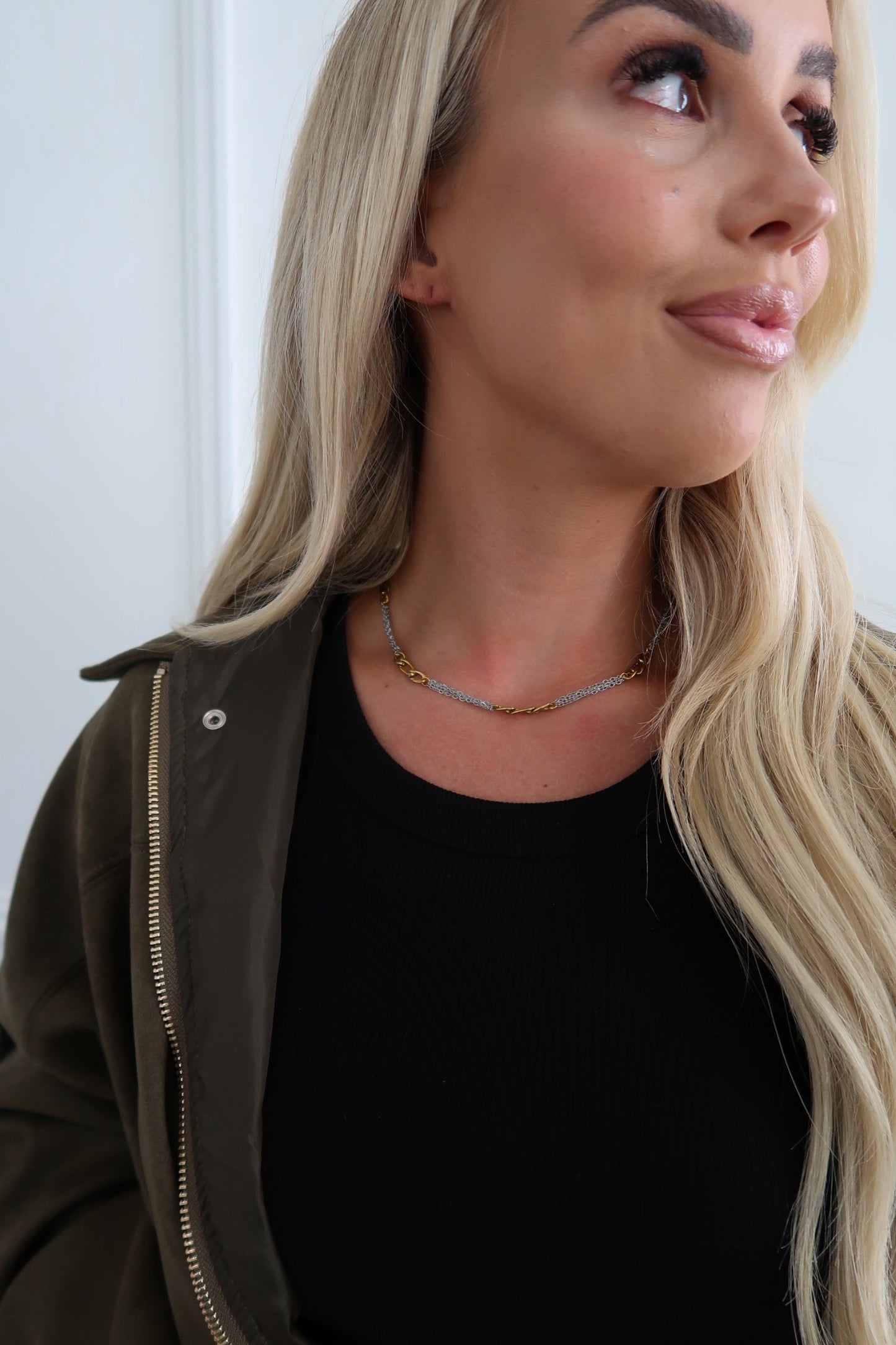 TWO TONED GRACE NECKLACE - Triple Charm Boutique