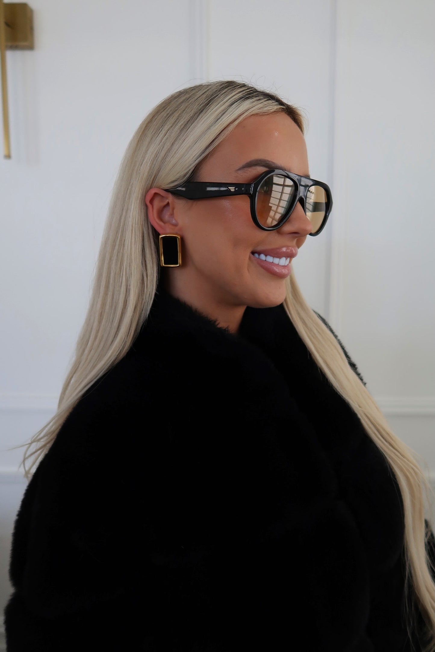 BROOKE EARRINGS – BLACK ￼ - Triple Charm Boutique