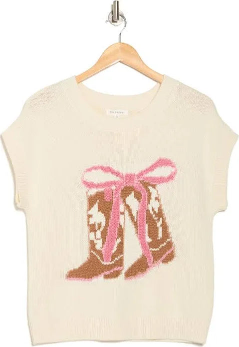 The Cute Bow Cowgirl Sweater