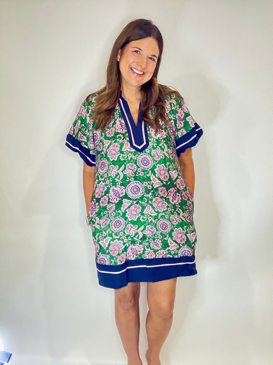 The Falling For Florals Shift Dress - Triple Charm Boutique