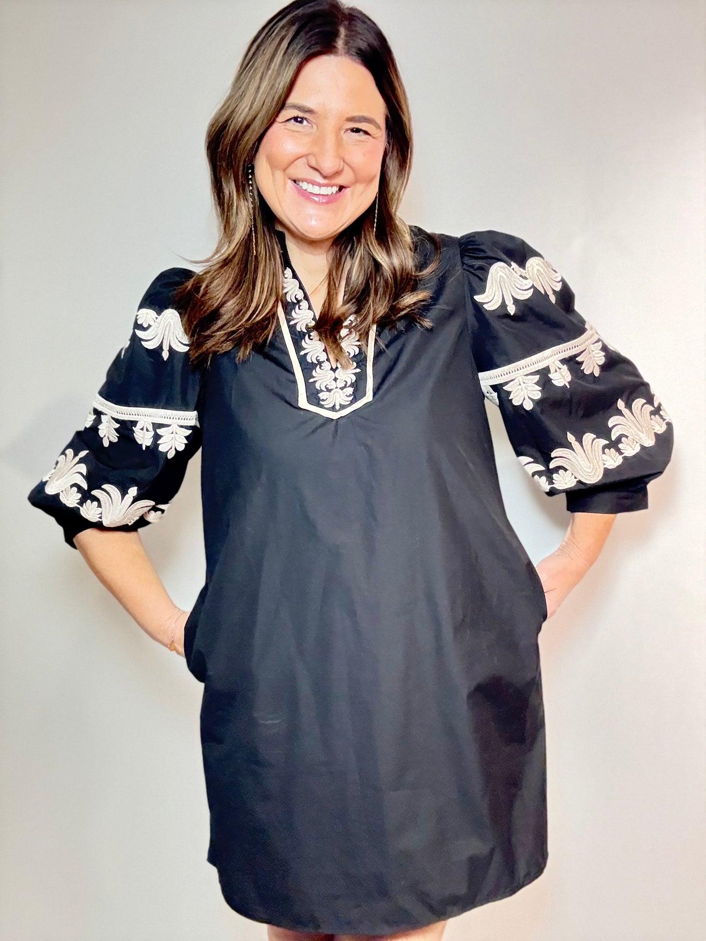 Black Fancy Entro Dress