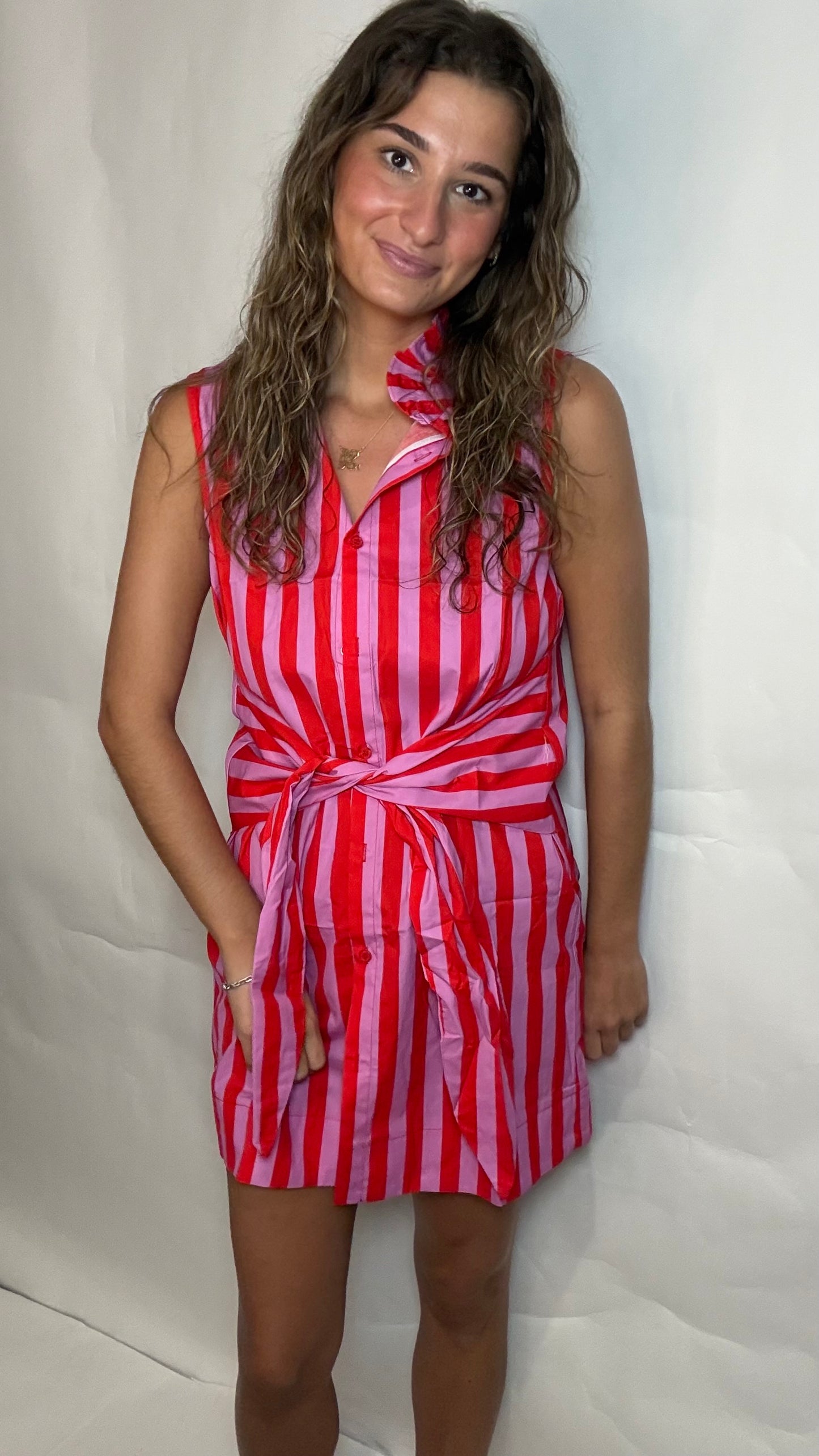 The Simply Summer Pink Stripe Dress